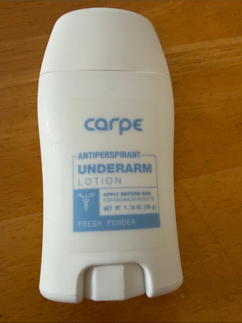 Carpe Fresh Powder Antiperspirant Underarm Lotion - White